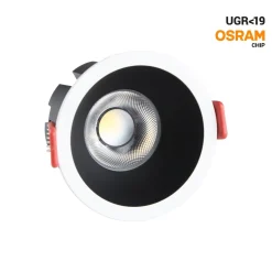 Downlight LED - 8W - CCT - Chip OSRAM - Corte Ø 75mm