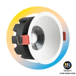 Downlight LED - 8W - CCT - Chip OSRAM - Corte Ø 75mm