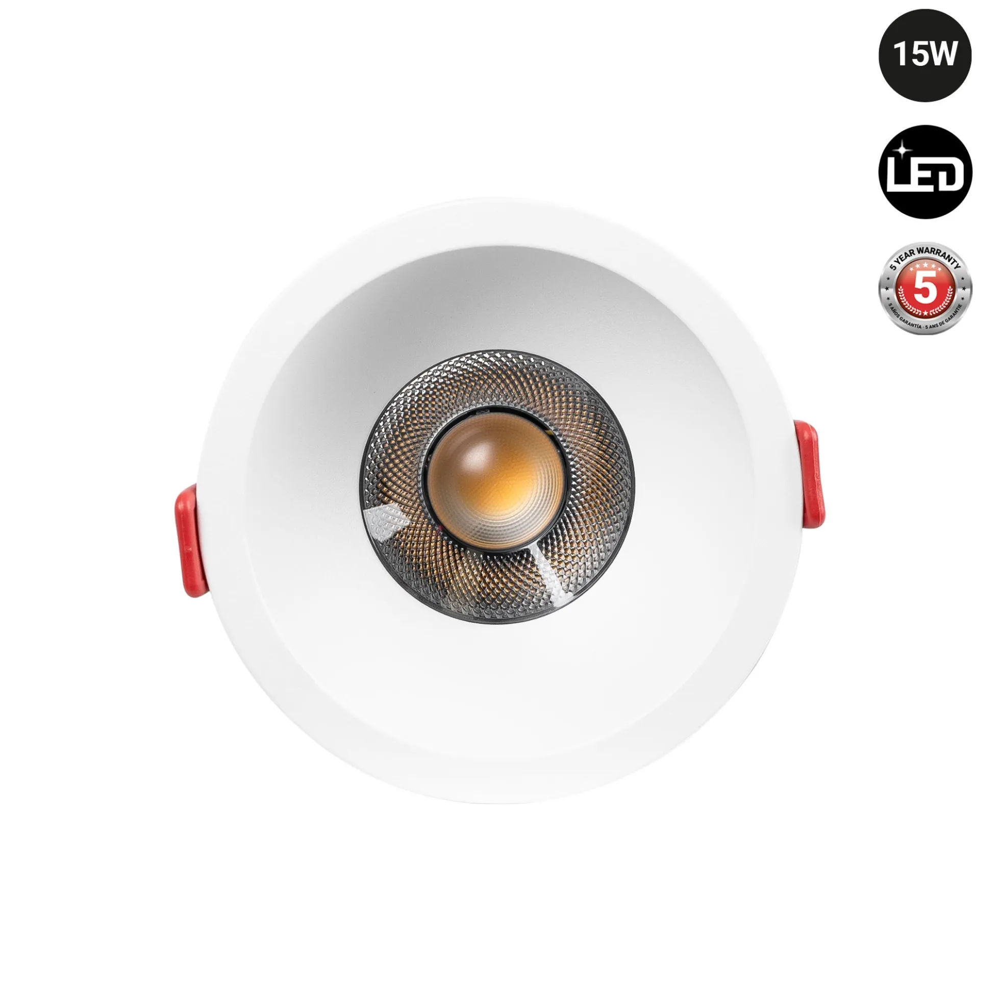 Downlight LED - 15W - CCT - Chip OSRAM - Corte Ø 90mm
