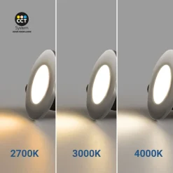 Downlight LED 6W CCT - TRIAC regulable - Corte Ø68mm - IP65