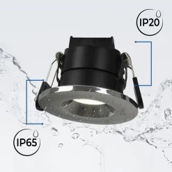 Downlight LED 6W CCT - TRIAC regulable - Corte Ø68mm - IP65