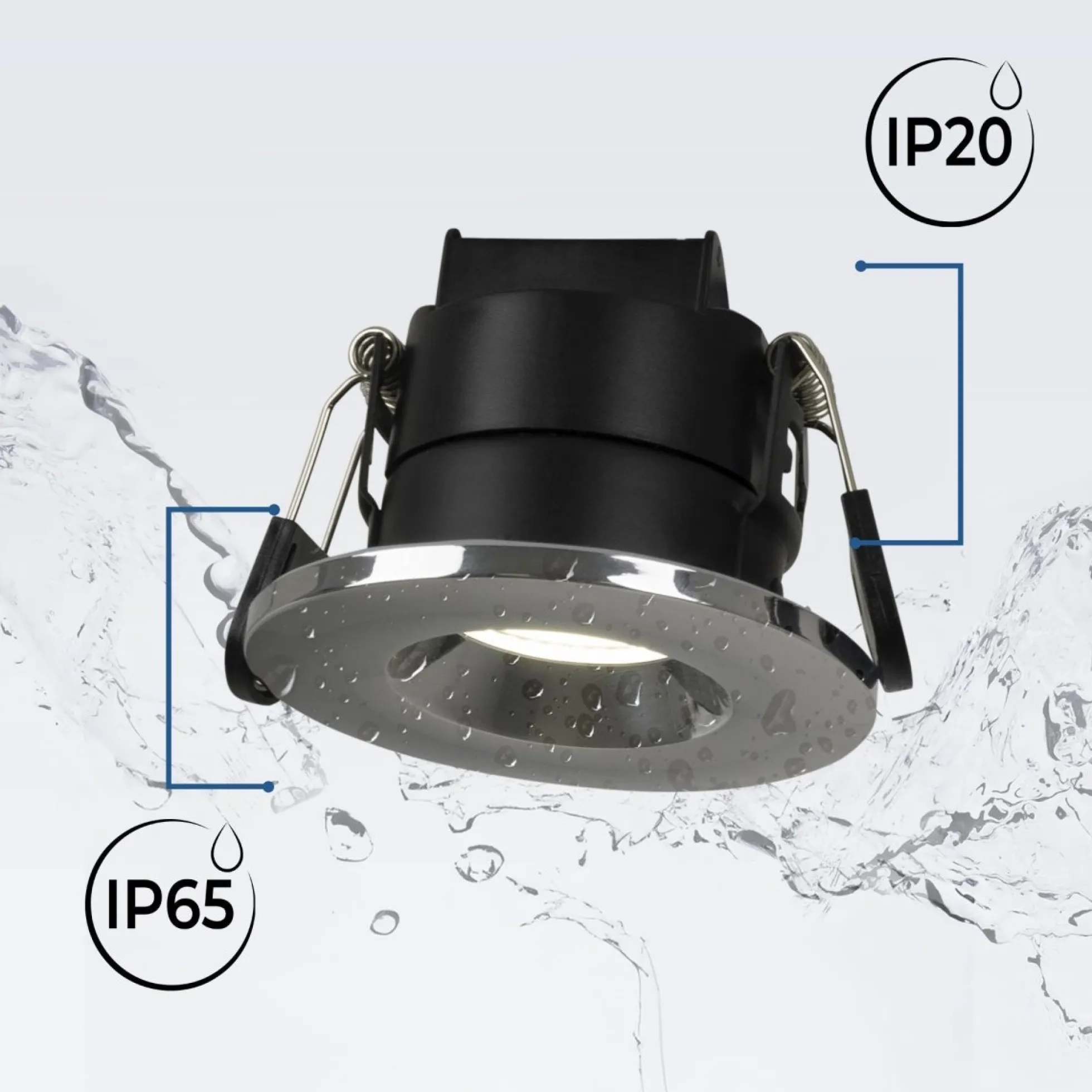 Downlight LED 6W CCT - TRIAC regulable - Corte Ø68mm - IP65