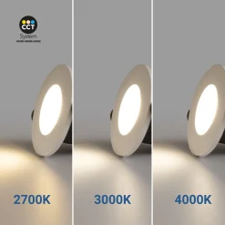 Downlight LED 6W CCT - TRIAC regulable - Corte Ø68mm - IP65