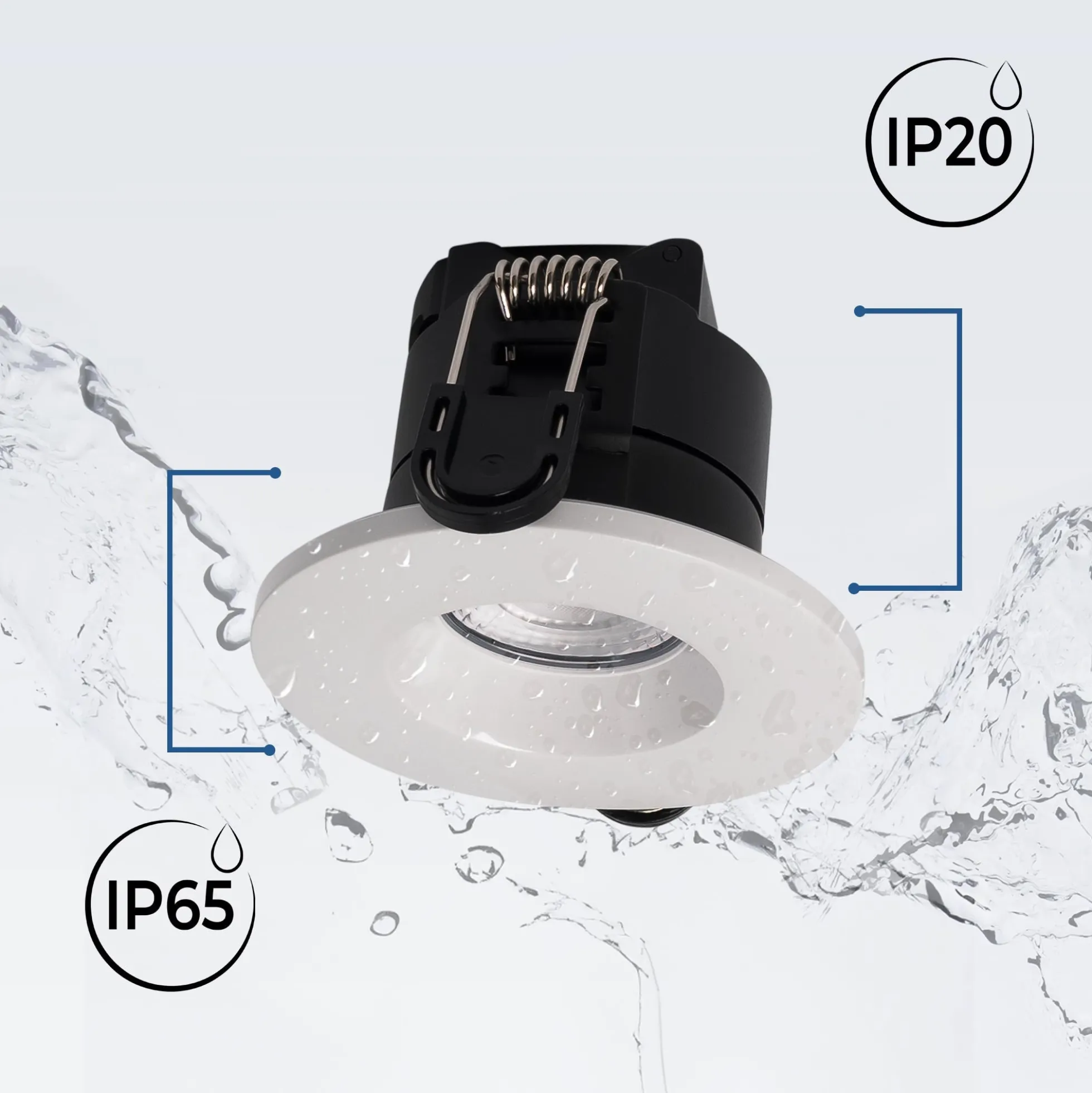 Downlight LED 6W CCT - TRIAC regulable - Corte Ø68mm - IP65