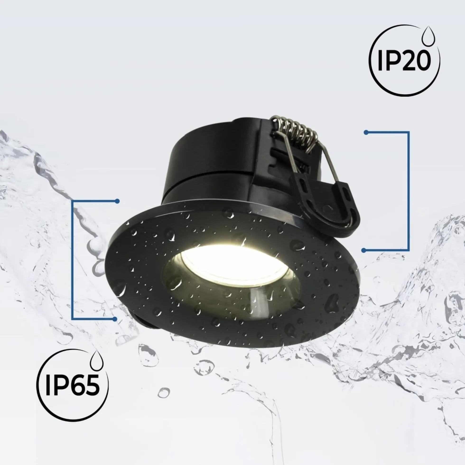 Downlight LED 6W CCT - TRIAC regulable - Corte Ø68mm - IP65