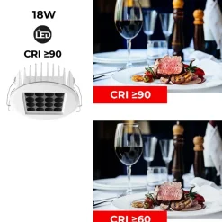 Downlight Led 18W 24º UGR18 Chip Osram