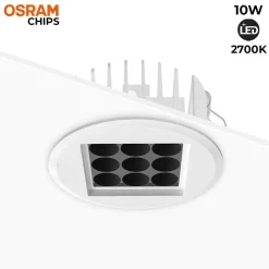 Downlight Led 10W 24º UGR18 Chip Osram
