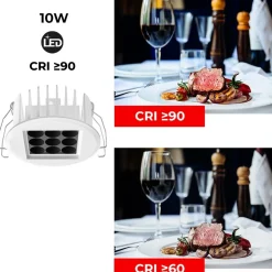 Downlight Led 10W 24º UGR18 Chip Osram
