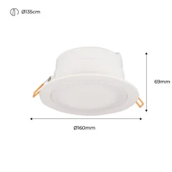 Downlight Redondo Estanco CCT Fumagalli 