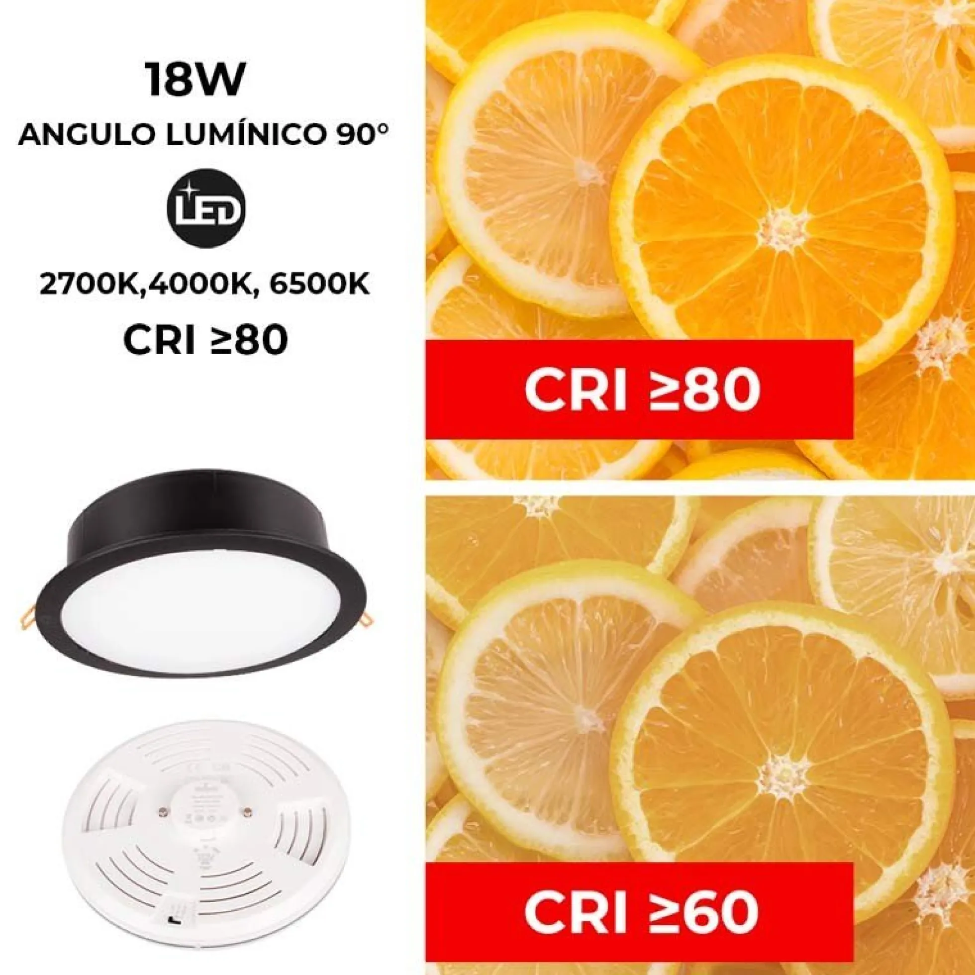 Downlight Redondo Estanco CCT Fumagalli "Teresa 260" 18W IP55