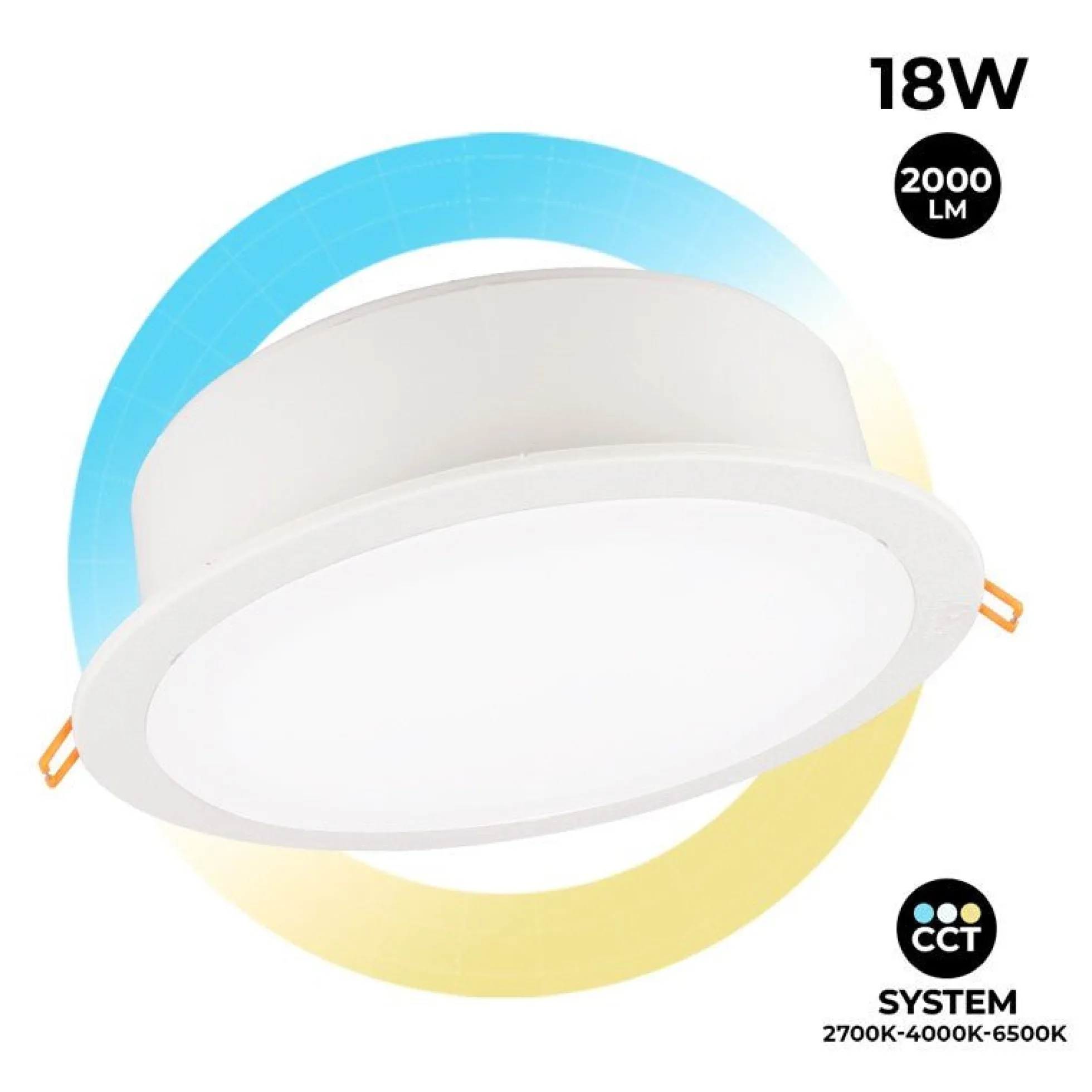 Downlight Redondo Estanco CCT Fumagalli "Teresa 260" 18W IP55
