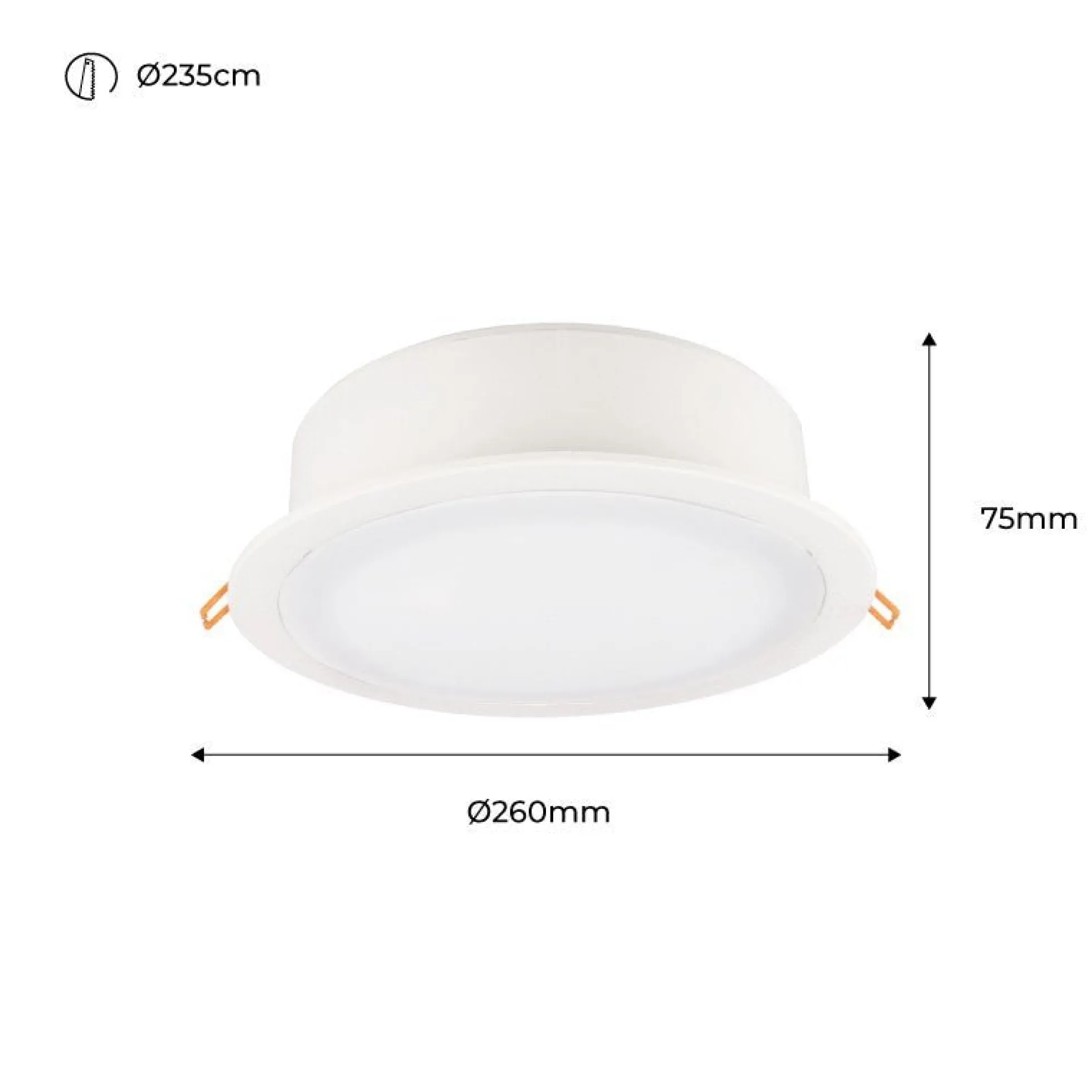 Downlight Redondo Estanco CCT Fumagalli "Teresa 260" 18W IP55