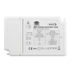Driver regulable DALI DT6 monocolor 220-240V - Salida 6-58V DC - 500-1500mA - 65W