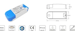 Driver regulable TRIAC corriente constante 43-70V 20W 250mA
