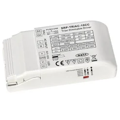 Driver regulable TRIAC DALI PUSH 0/1-10V 6-42V 10W multicorriente (200-350mA)