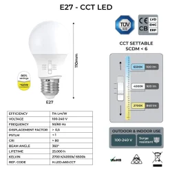 Farola doble LED exterior FUMAGALLI