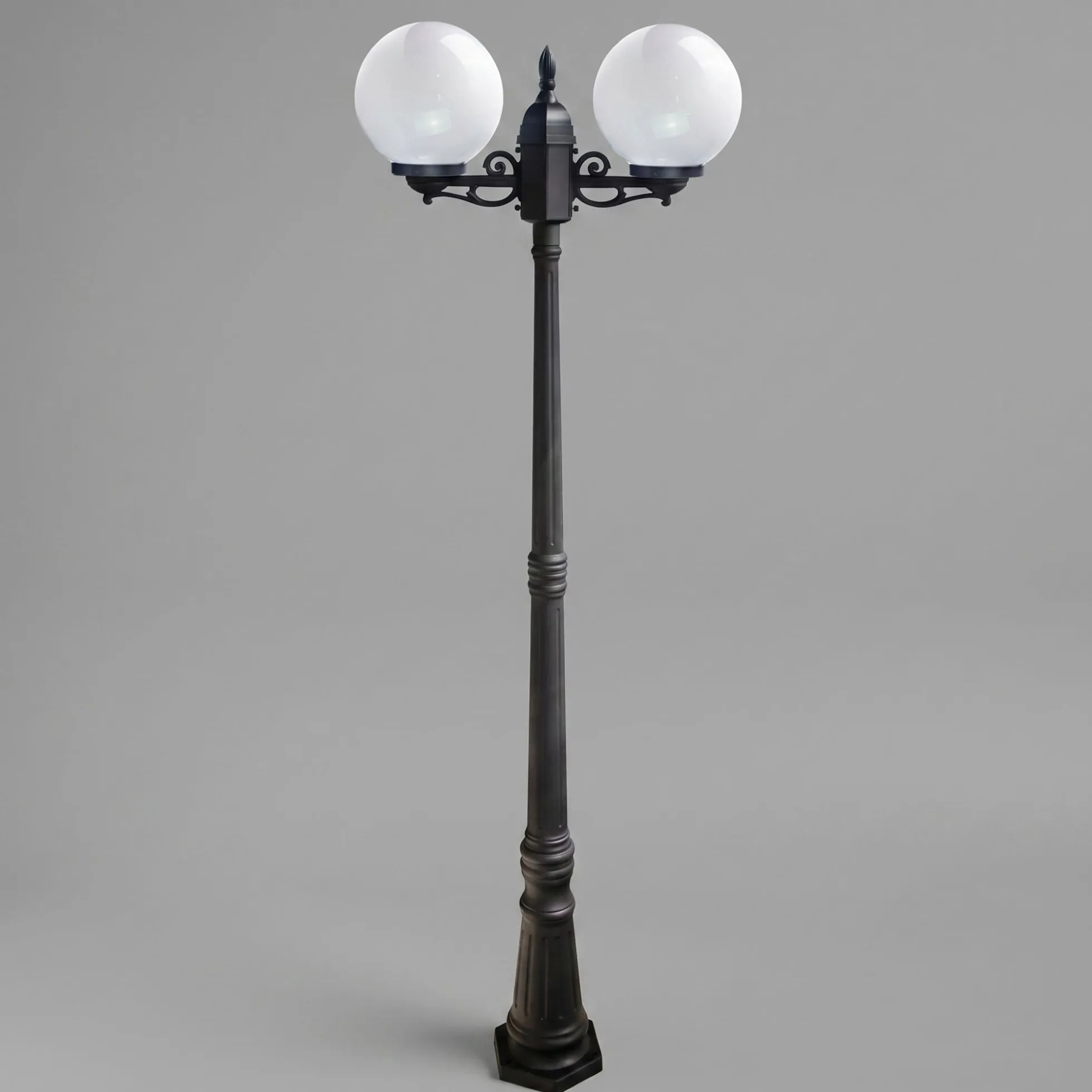 Farola exterior globo "GEMINI" - 2xE27 - 2,20 m - IP44
