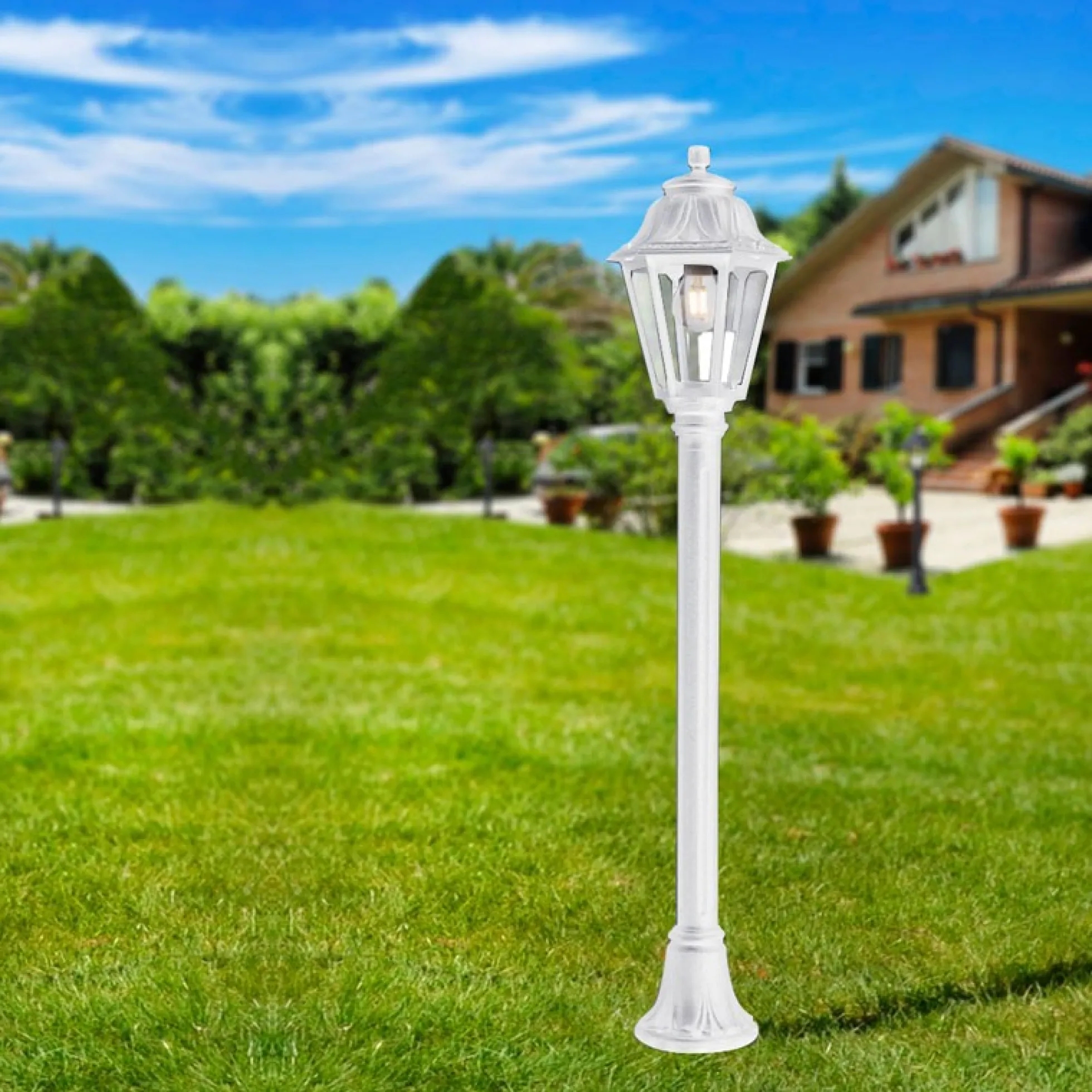 Farola LED de exterior FUMAGALLI "MIZAR/ANNA" - 110 cm - 8,5W - E27 - IP55
