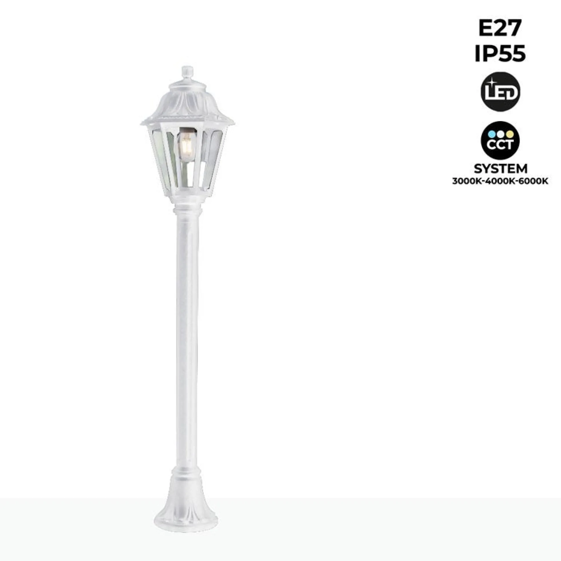 Farola LED de exterior FUMAGALLI "MIZAR/ANNA" - 110 cm - 8,5W - E27 - IP55