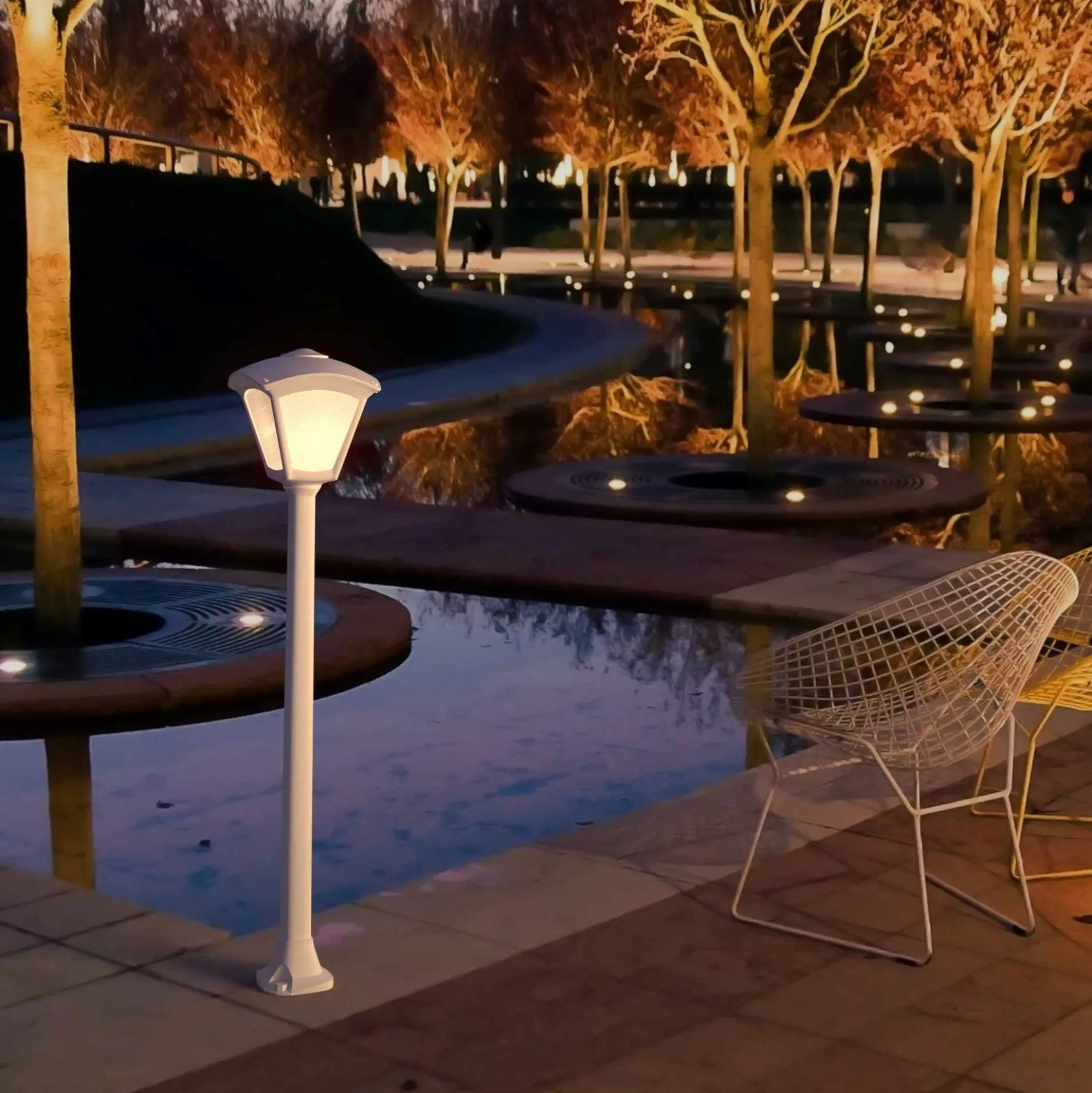 Farola LED exterior FUMAGALLI "Giaffa/Roby" - 94,5 cm - IP55