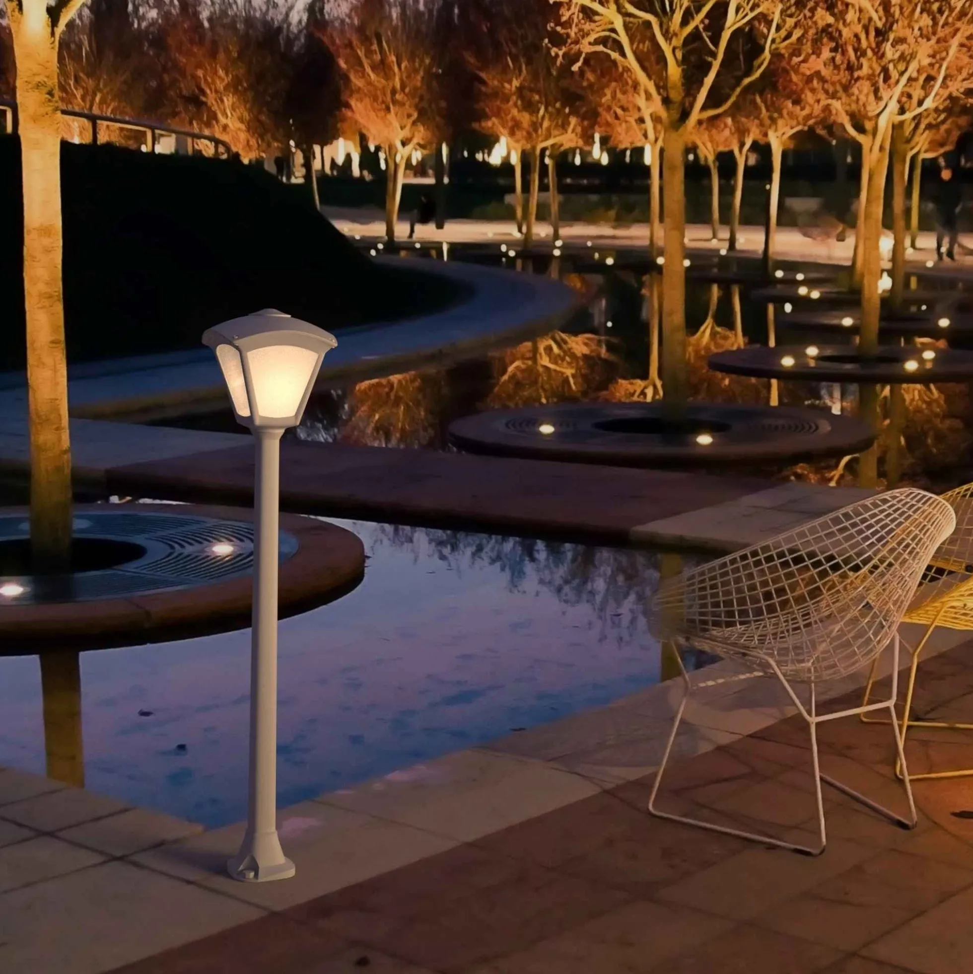 Farola LED exterior FUMAGALLI "Giaffa/Roby" - 94,5 cm - IP55