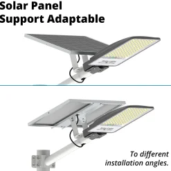 Farola solar con panel y mando a distancia - 200W - 6500K - IP65