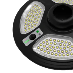 Farola Solar LED 150W con Base Rellenable de Agua o Arena | 6500K IP54 · Mando y Sensor PIR