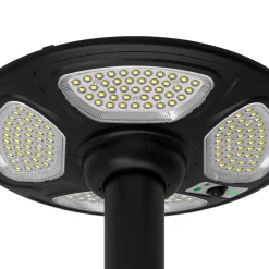 Farola Solar LED 150W con Base Rellenable de Agua o Arena | 6500K IP54 · Mando y Sensor PIR