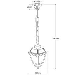 Farol de exterior colgante FUMAGALLI 