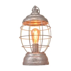 Farol de metal para mesa o colgado