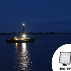 Faro LED 4x4 todoterreno - 80W - 10-40V DC - 4 Pulgadas - 8000lm - Ángulo 60º
