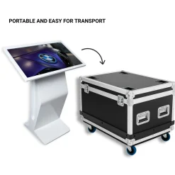 Flight Case para Digital Kiosk 32