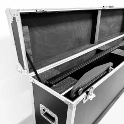 Flight Case para Tótem LCD DLS43 - con Foam, Ruedas y Asas – Transporte Seguro en Ferias y Eventos