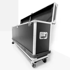 Flight Case para Tótem LCD DLS43 - con Foam, Ruedas y Asas – Transporte Seguro en Ferias y Eventos