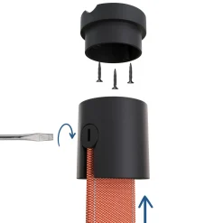 Florón final embellecedor para  "Axia" - Ø51mm