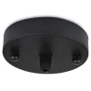 FLORÓN METALICO PARA LAMPARA COLGANTE ACABADO NEGRO MATE