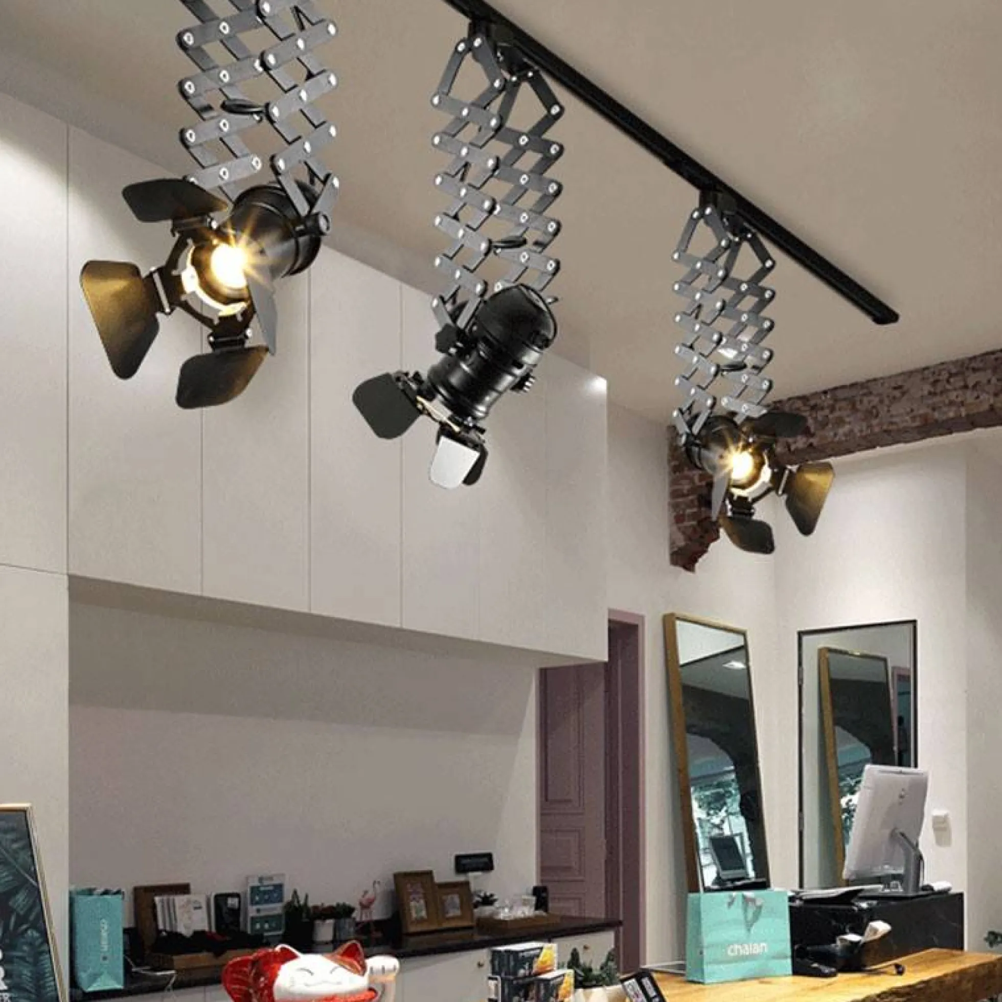 Foco carril monofásico orientable y extensible "Cinema" - E27