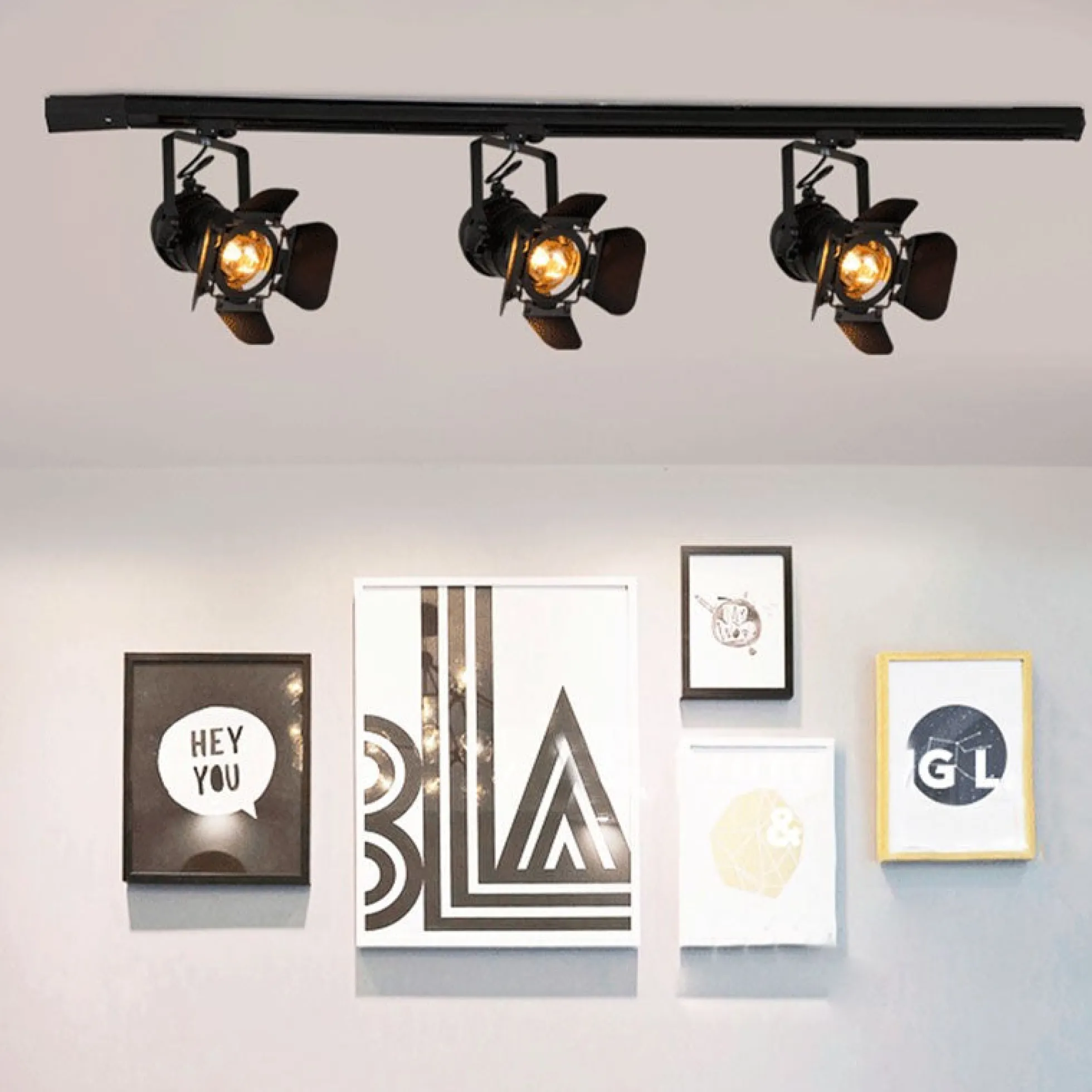 Foco carril monofásico orientable "Cinema" - E27