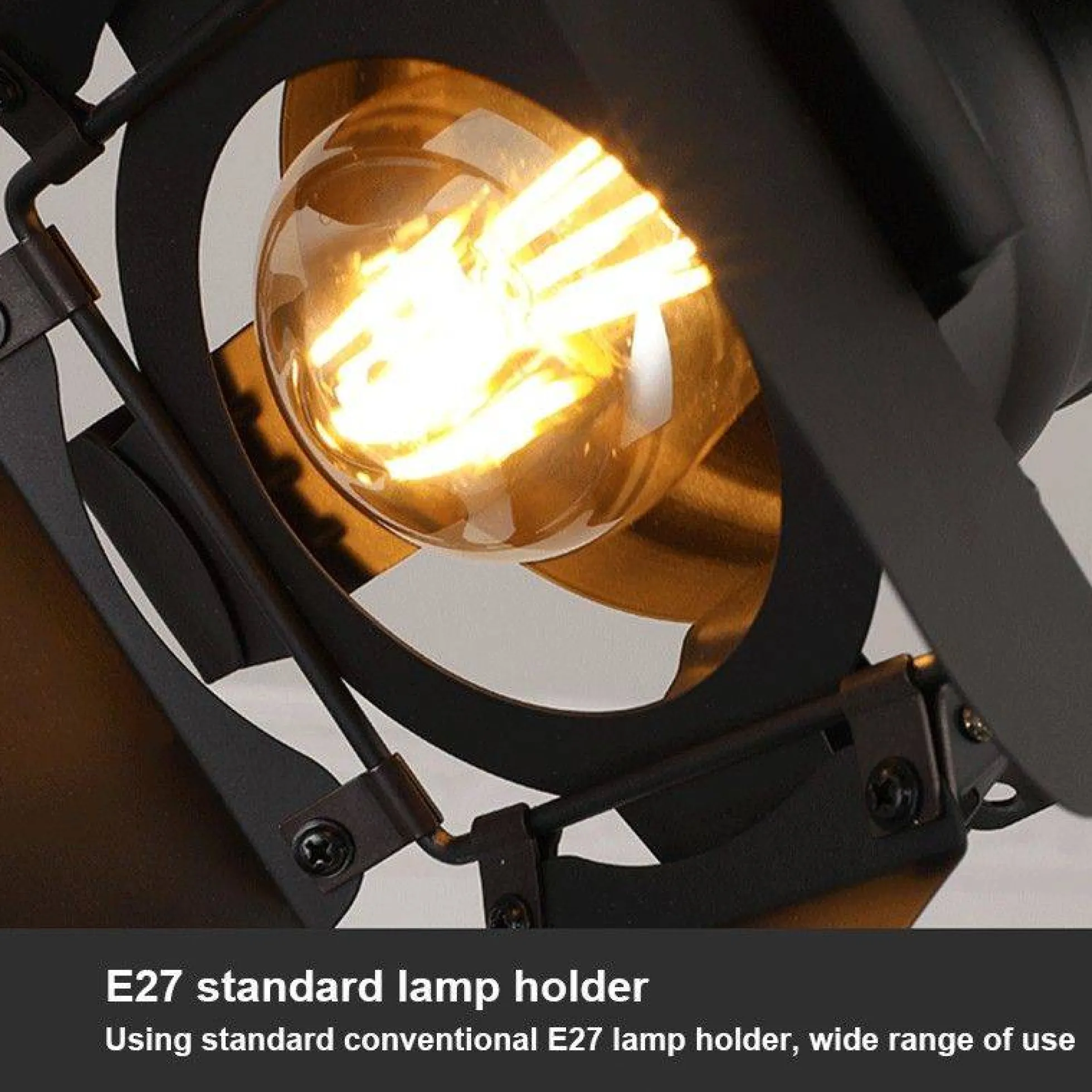 Foco carril trifásico orientable y extensible "Cinema" - E27