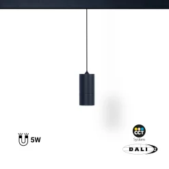 Foco de suspensión LED para carril magnético 48V - 5W - DALI-2 regulable