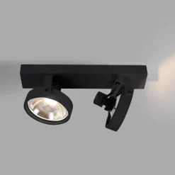 Foco de techo doble orientable