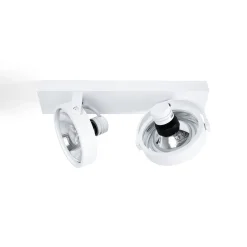 Foco de techo doble orientable