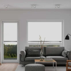 Foco de techo doble orientable