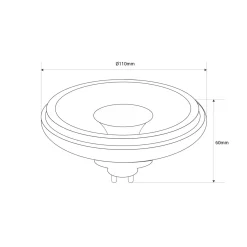 Foco de techo doble orientable