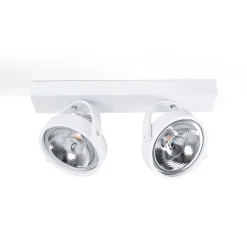 Foco de techo doble orientable