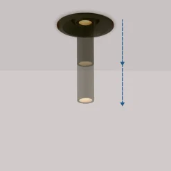 Foco de techo LED empotrable 3W - Extensible 120mm - Orientable - Chip OSRAM - 2700K