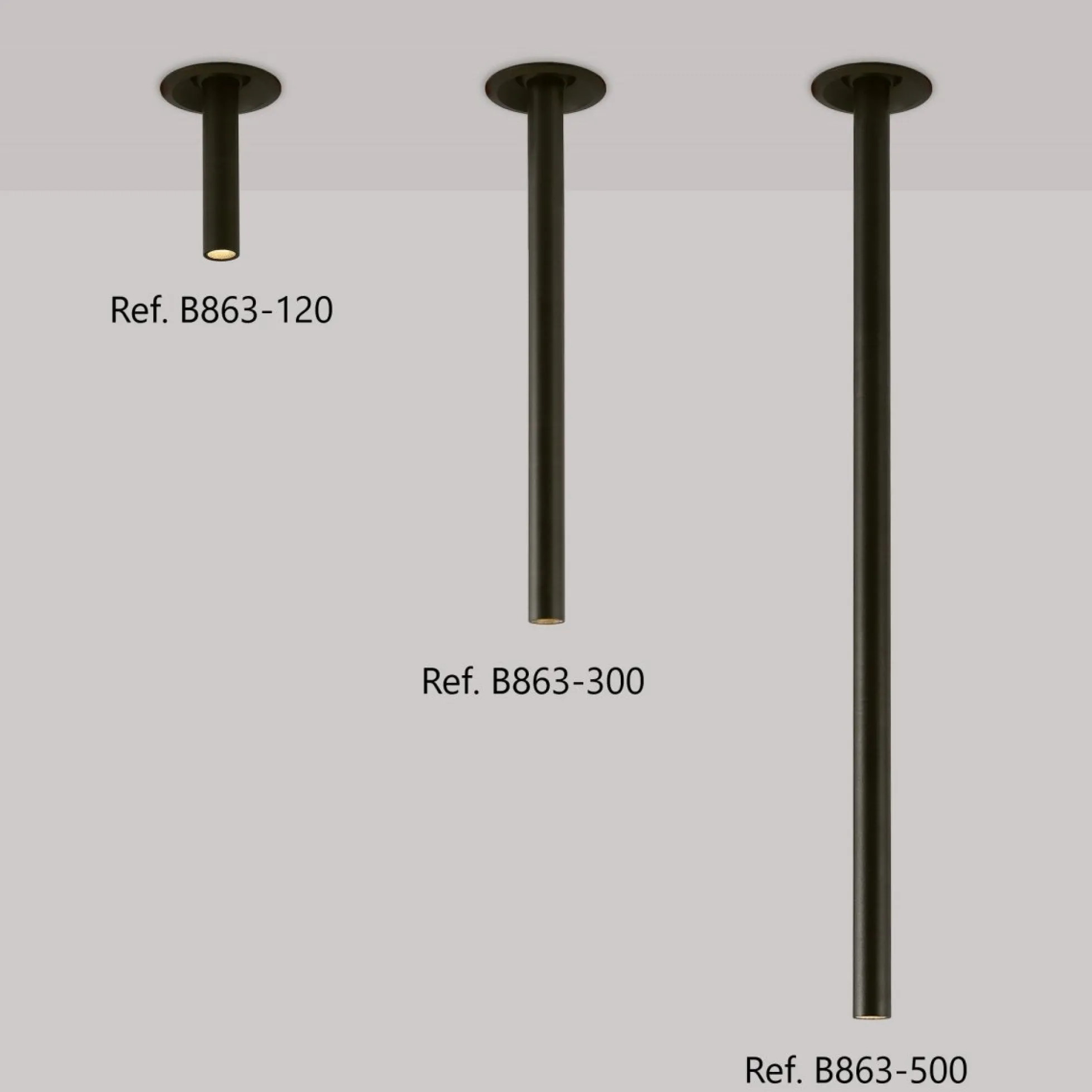 Foco de techo LED empotrable 3W - Extensible 120mm - Orientable - Chip OSRAM - 2700K