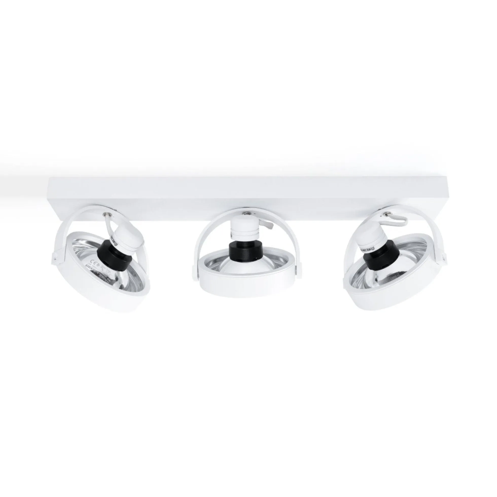 Foco de techo triple orientable "IRIS" + 3 bombillas AR111 GU10