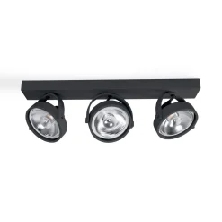 Foco de techo triple orientable