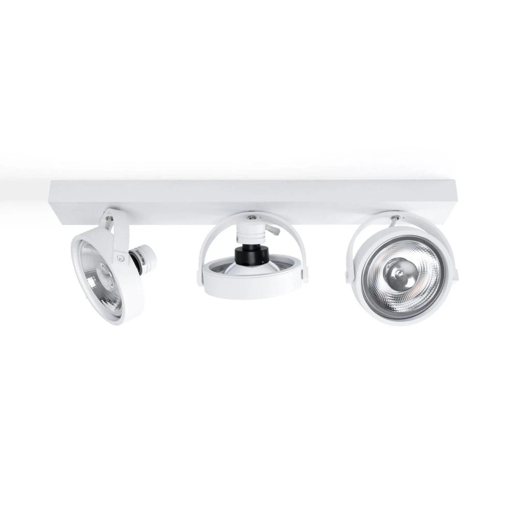 Foco de techo triple orientable "IRIS" + 3 bombillas AR111 GU10